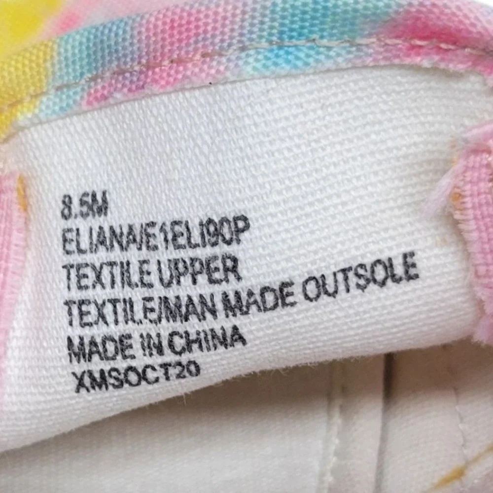 Esprit Espadrille Slip On Sneakers Tie Dye Pink‎ Yellow Shoes Sz 8.5 M HG9244